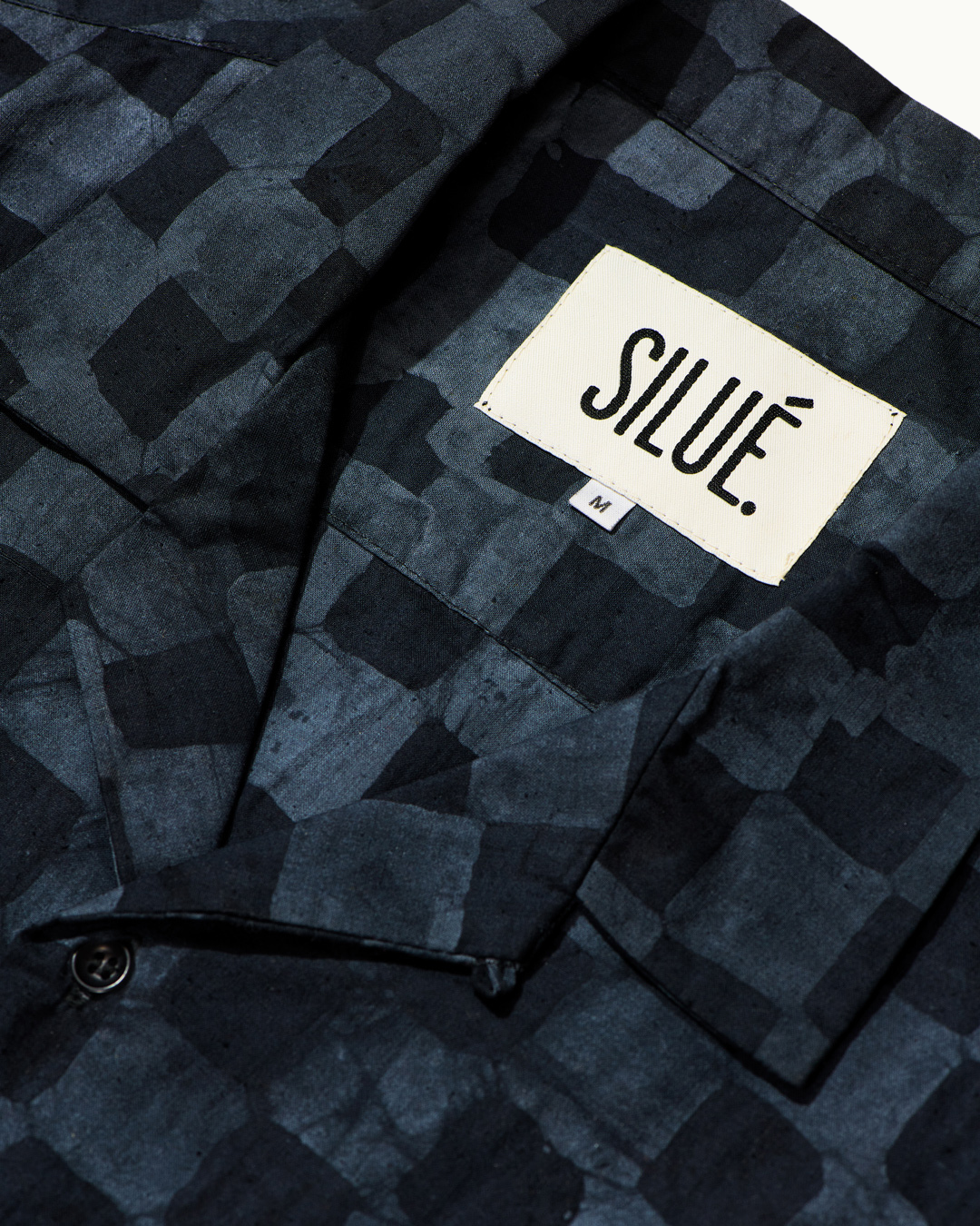 Batik Cuban Shirt - Grey/ Black Check