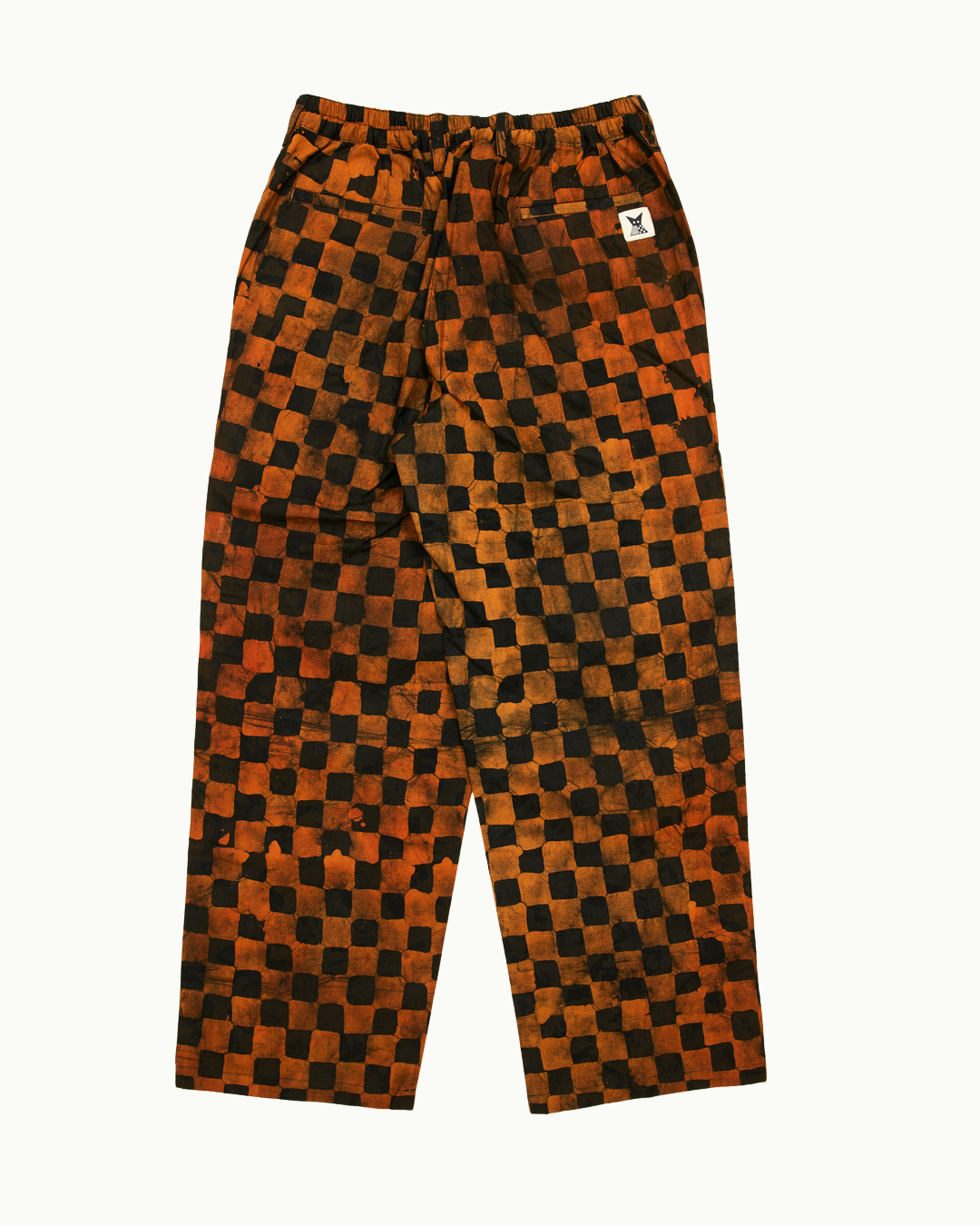 Batik Pant - Orange/ Black Check