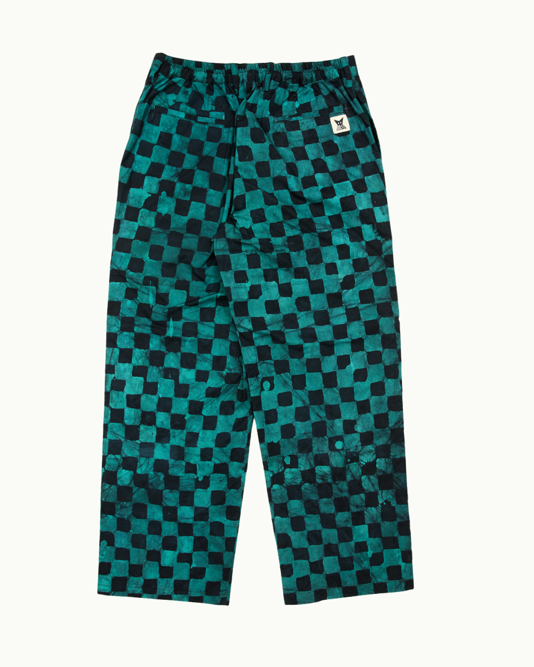 Batik Pant - Teal/ Black Check