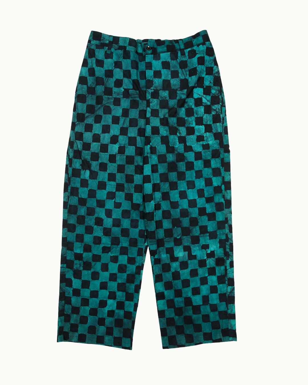 Batik Pant - Teal/ Black Check