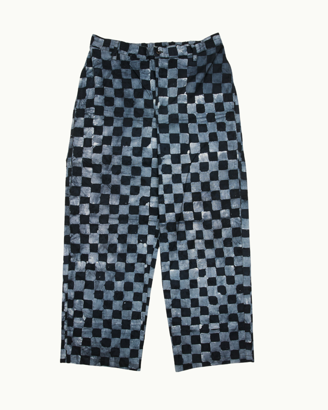 Batik Pant - White/ Black Check