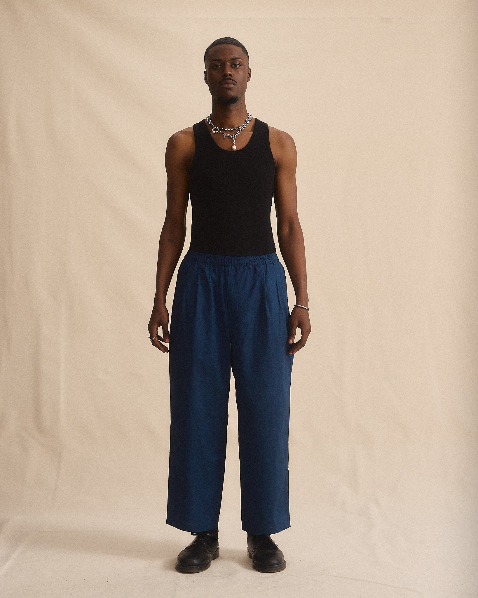 Wide Leg Pant - Blue