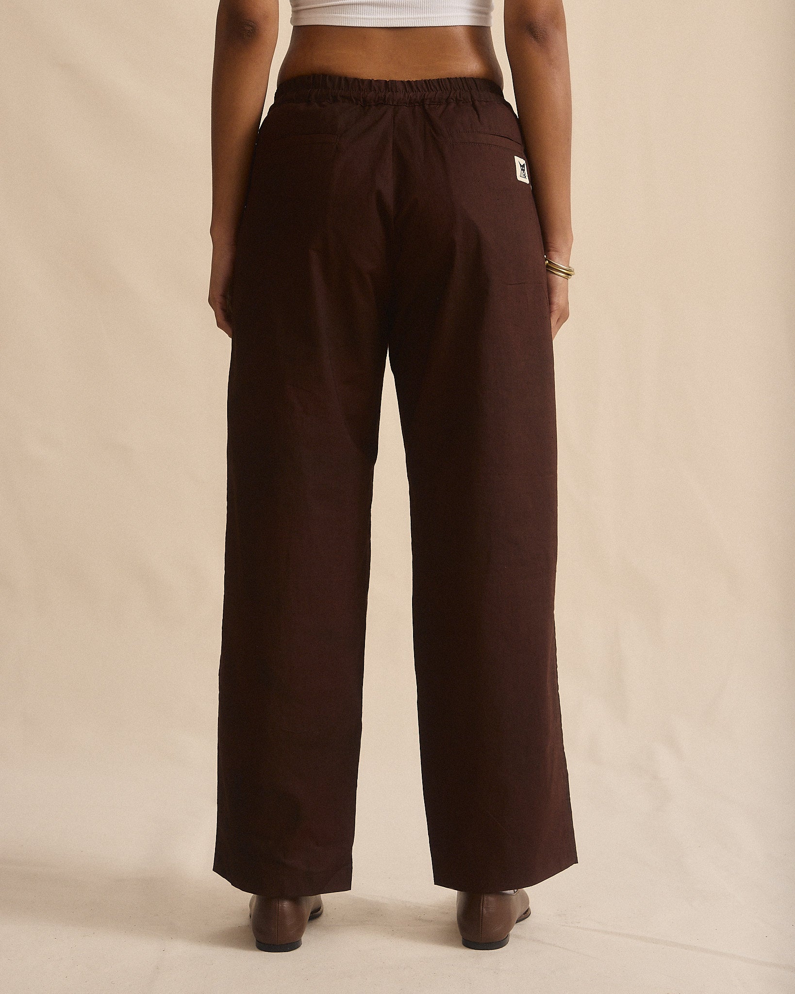 Wide Leg Pant - Brown