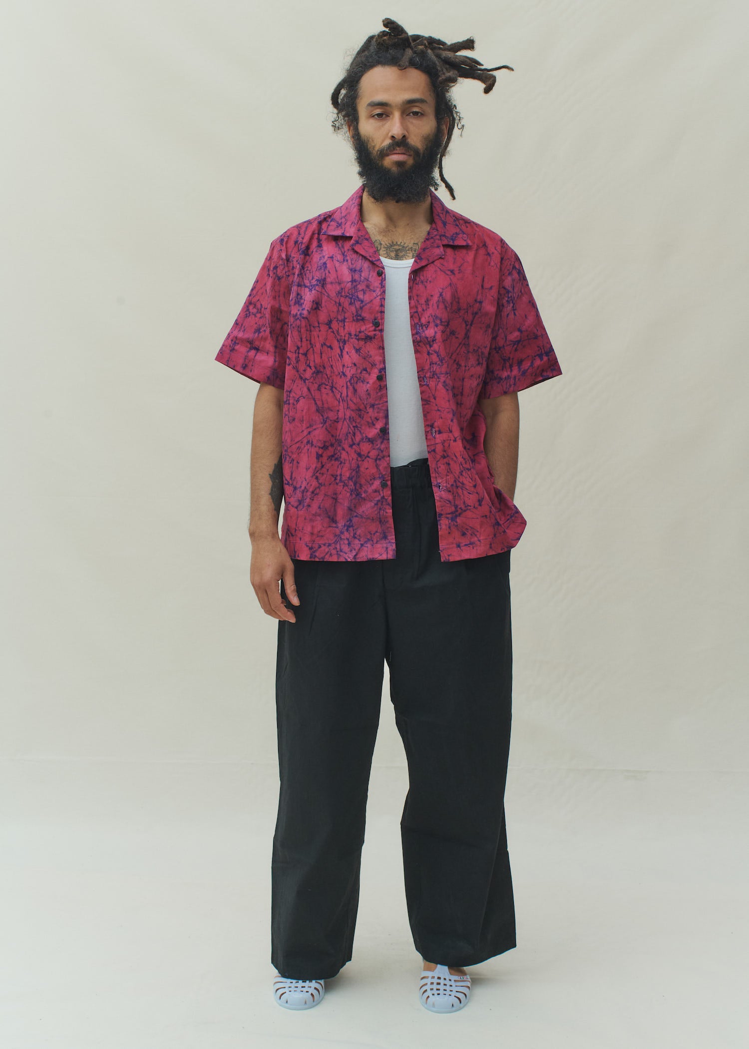 cerise dress shirts Short Sleeve Signature Oxford Shirt in Cerise