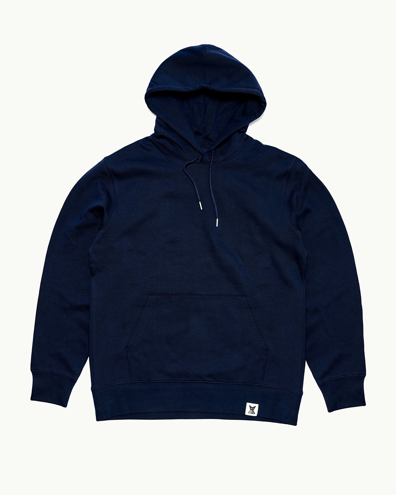 Batik Back Patch Hoodie - French Blue w/ Blue/Purple Check