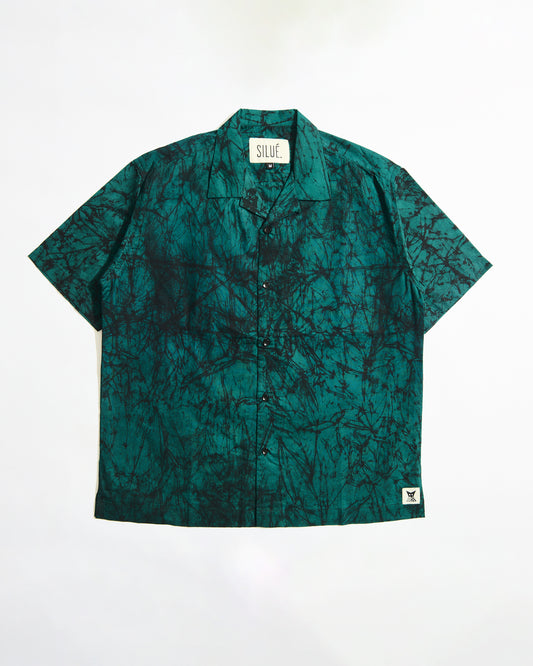 Batik Cuban Shirt - Green