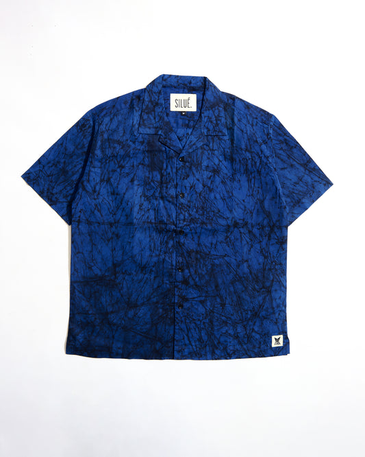 Batik Cuban Shirt - Blue