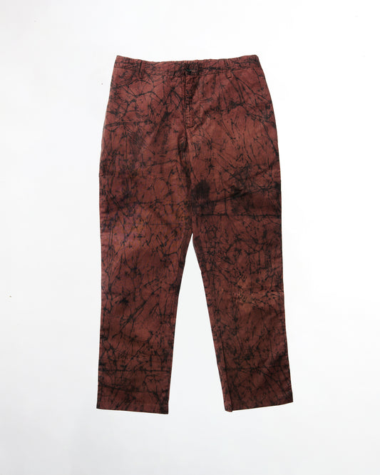 Batik Straight Pant - Brown
