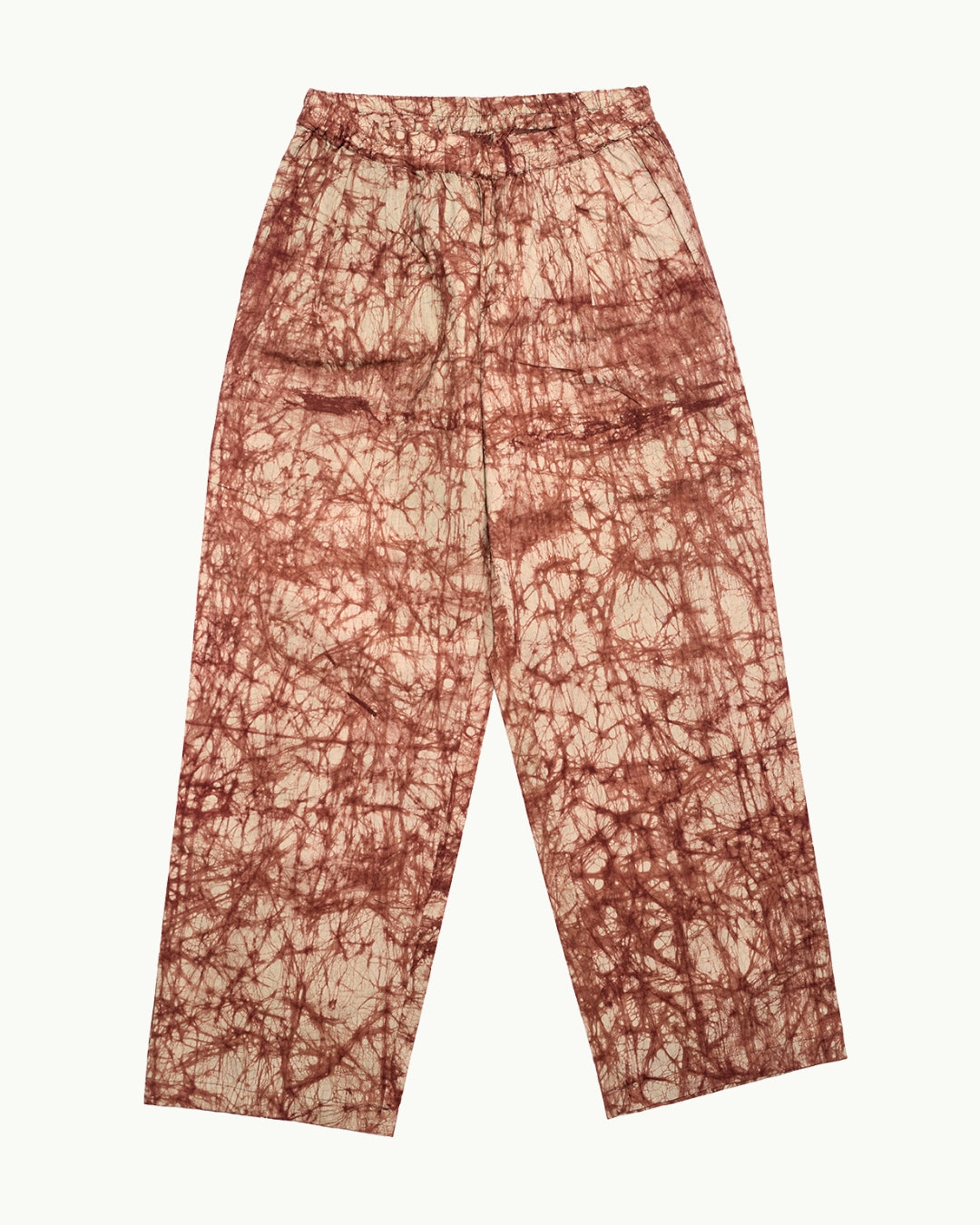 Batik Pant Wide Leg  - Brown/ Beige Marble