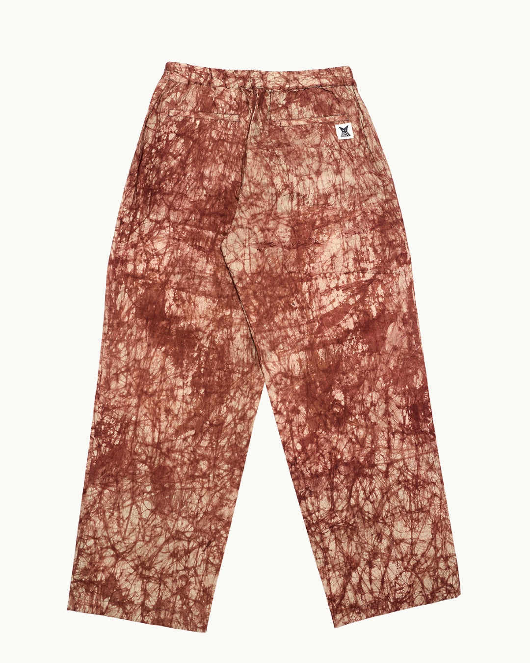 Batik Pant Wide Leg  - Brown/ Beige Marble