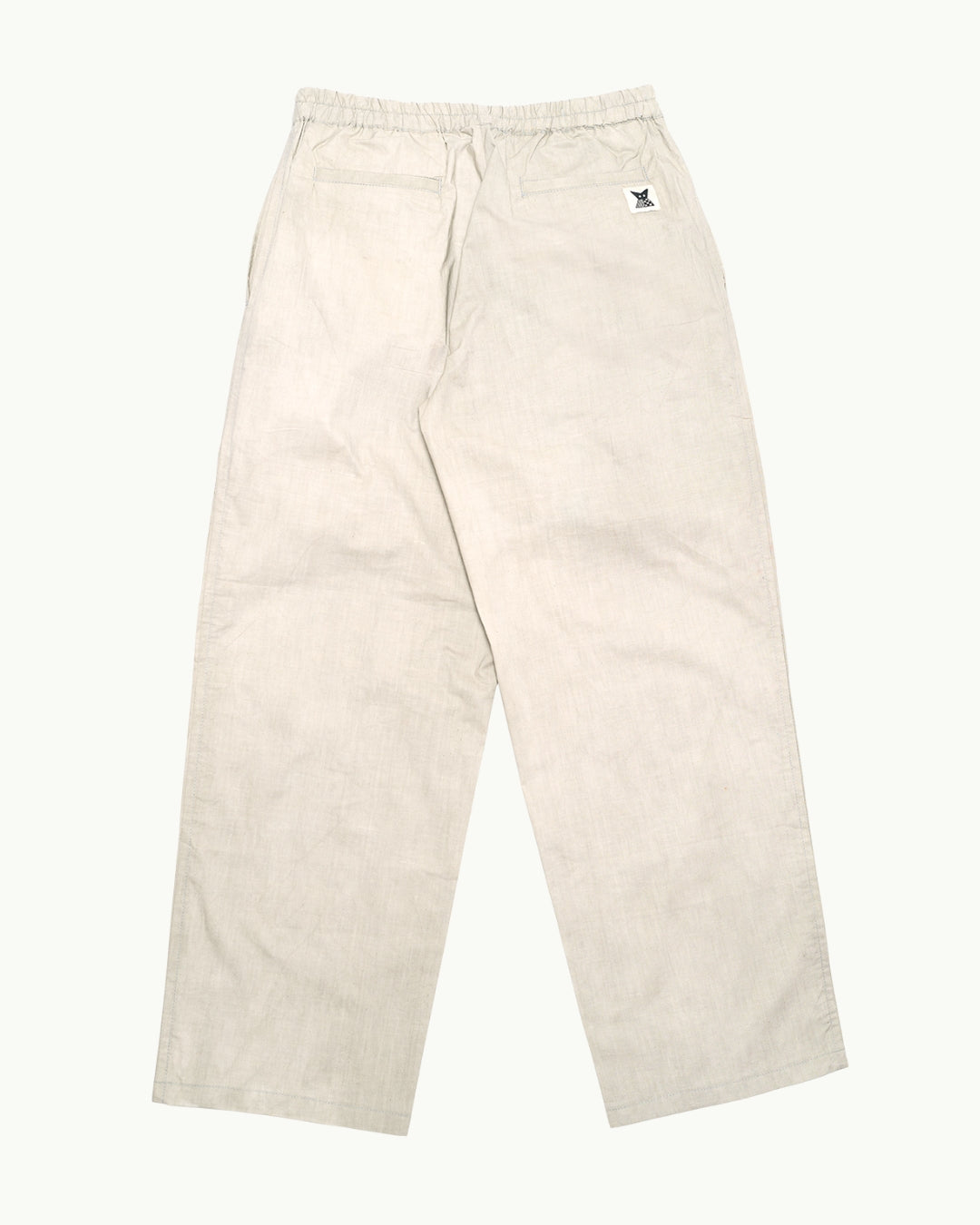 Wide Leg Pant - Grey/ Beige