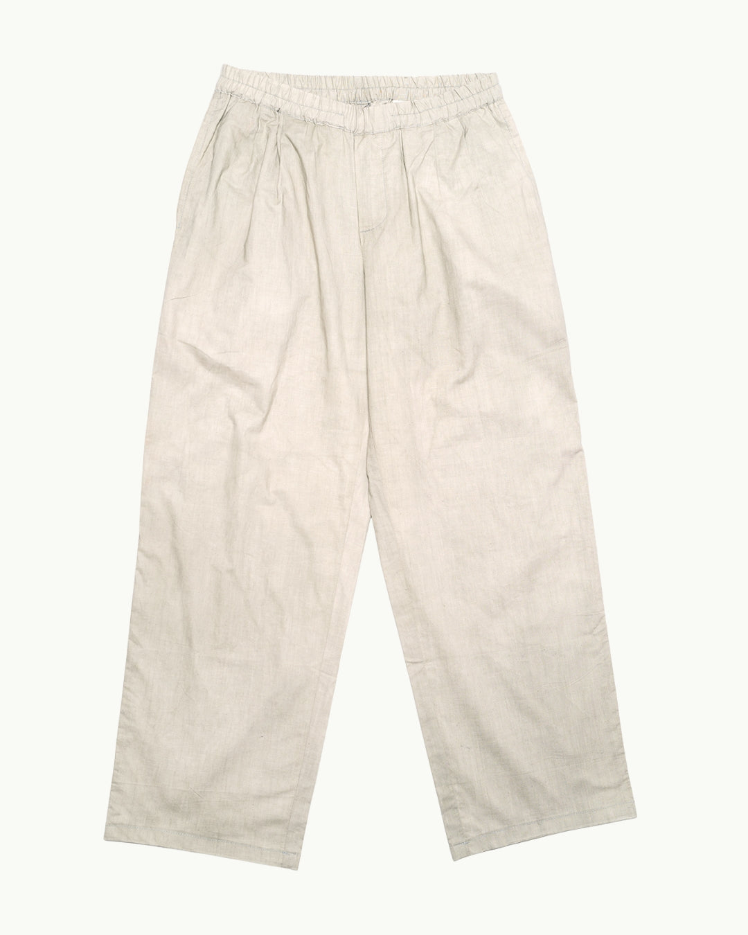 Wide Leg Pant - Grey/ Beige