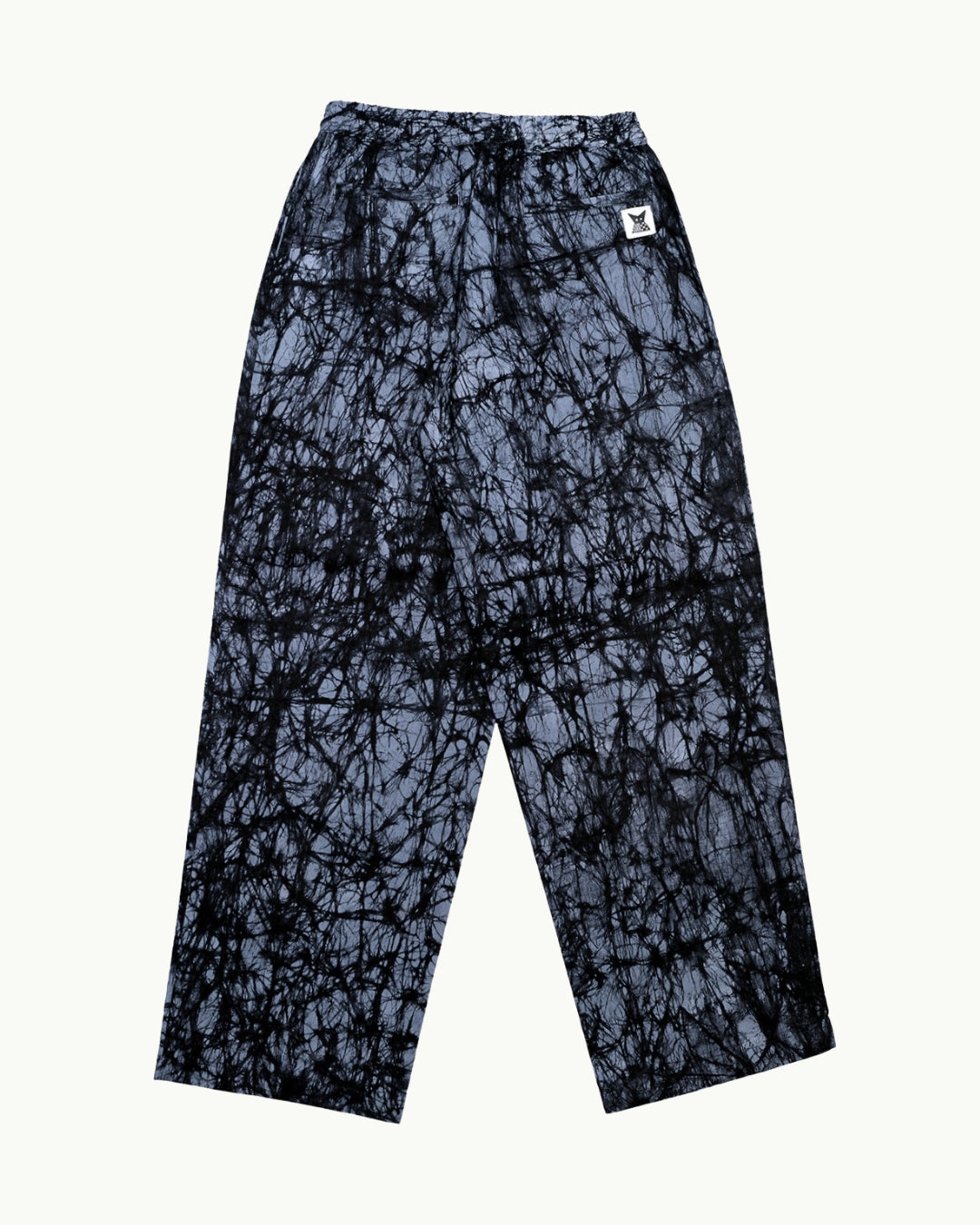 Batik Pant Wide Leg - Black/ Grey Marble