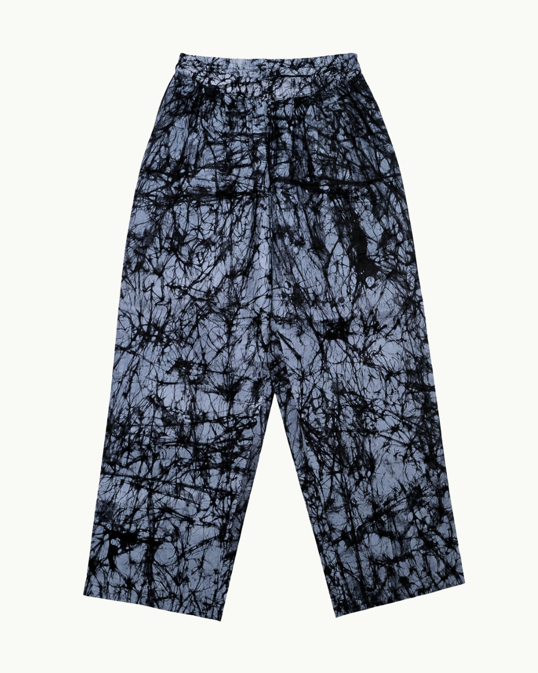 Batik Pant Wide Leg - Black/ Grey Marble