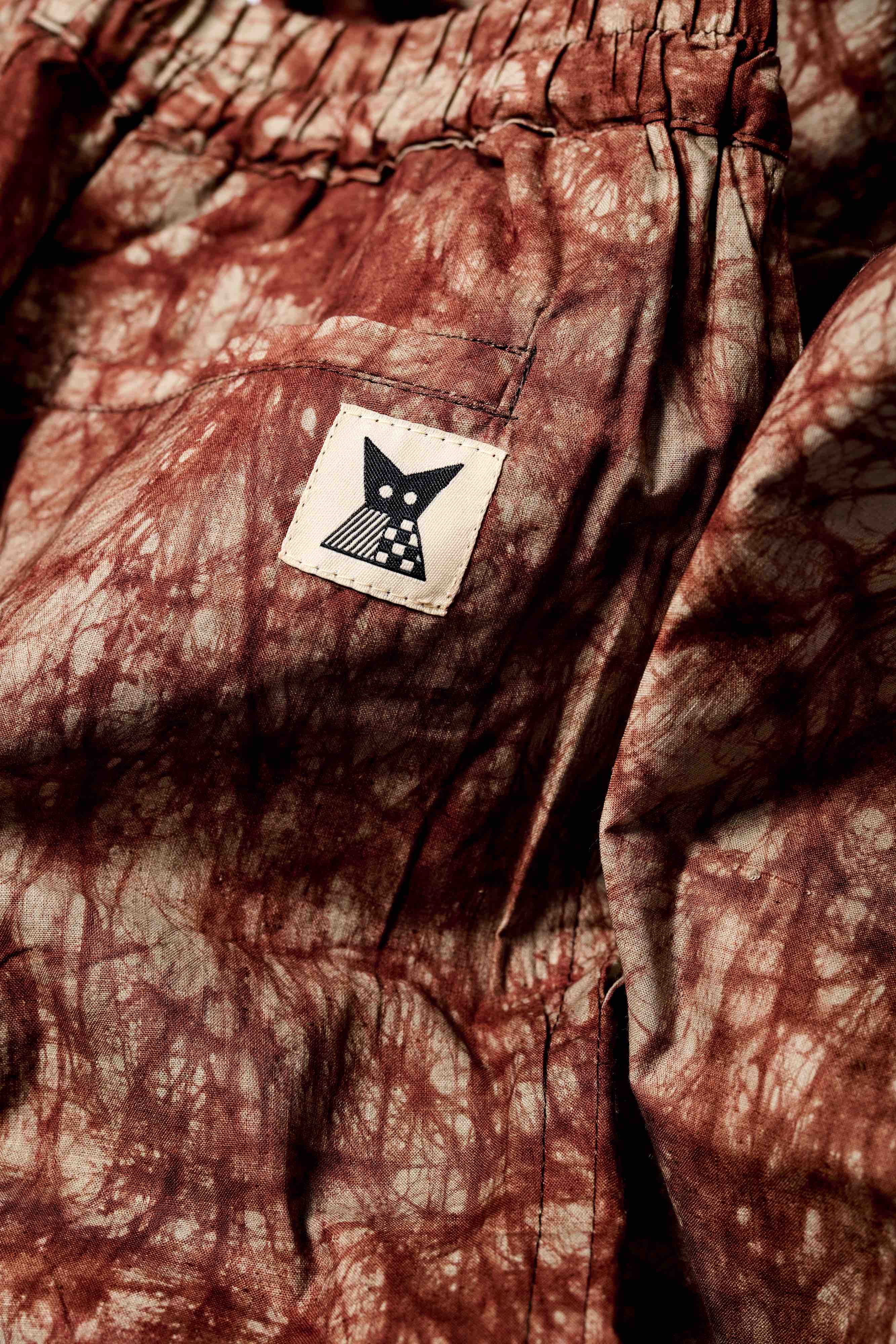 Batik Pant Wide Leg  - Brown/ Beige Marble