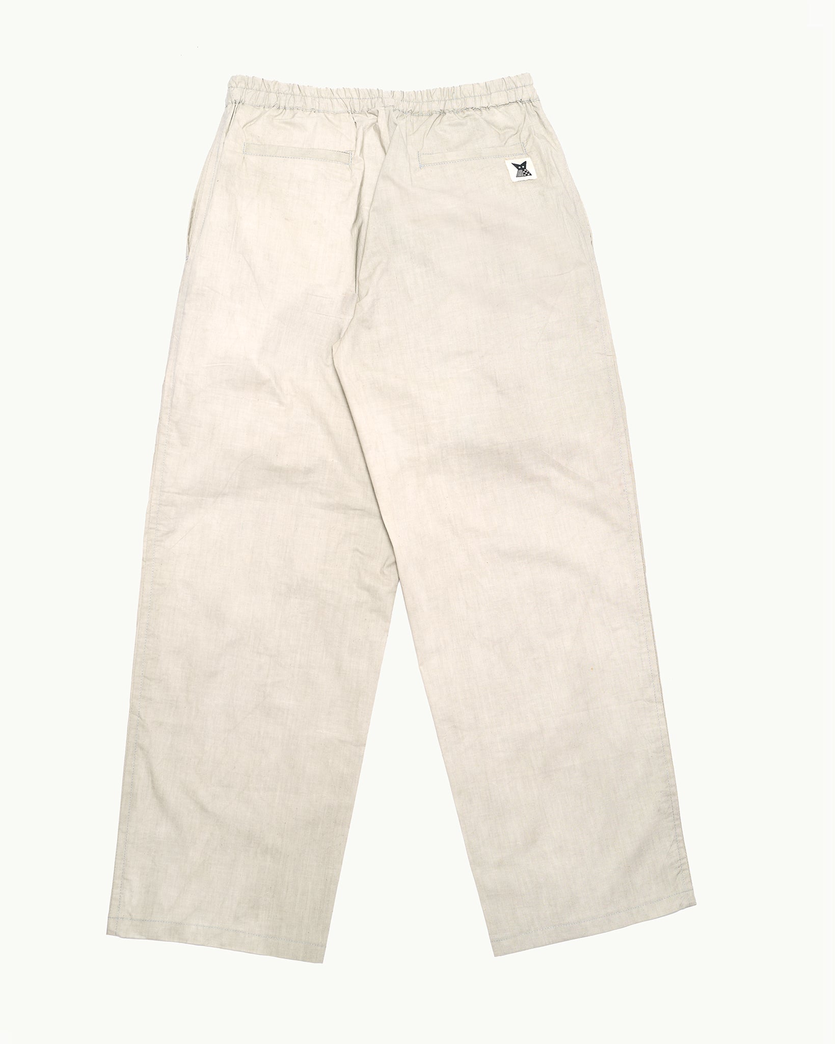 Wide Leg Pant - Grey/ Beige