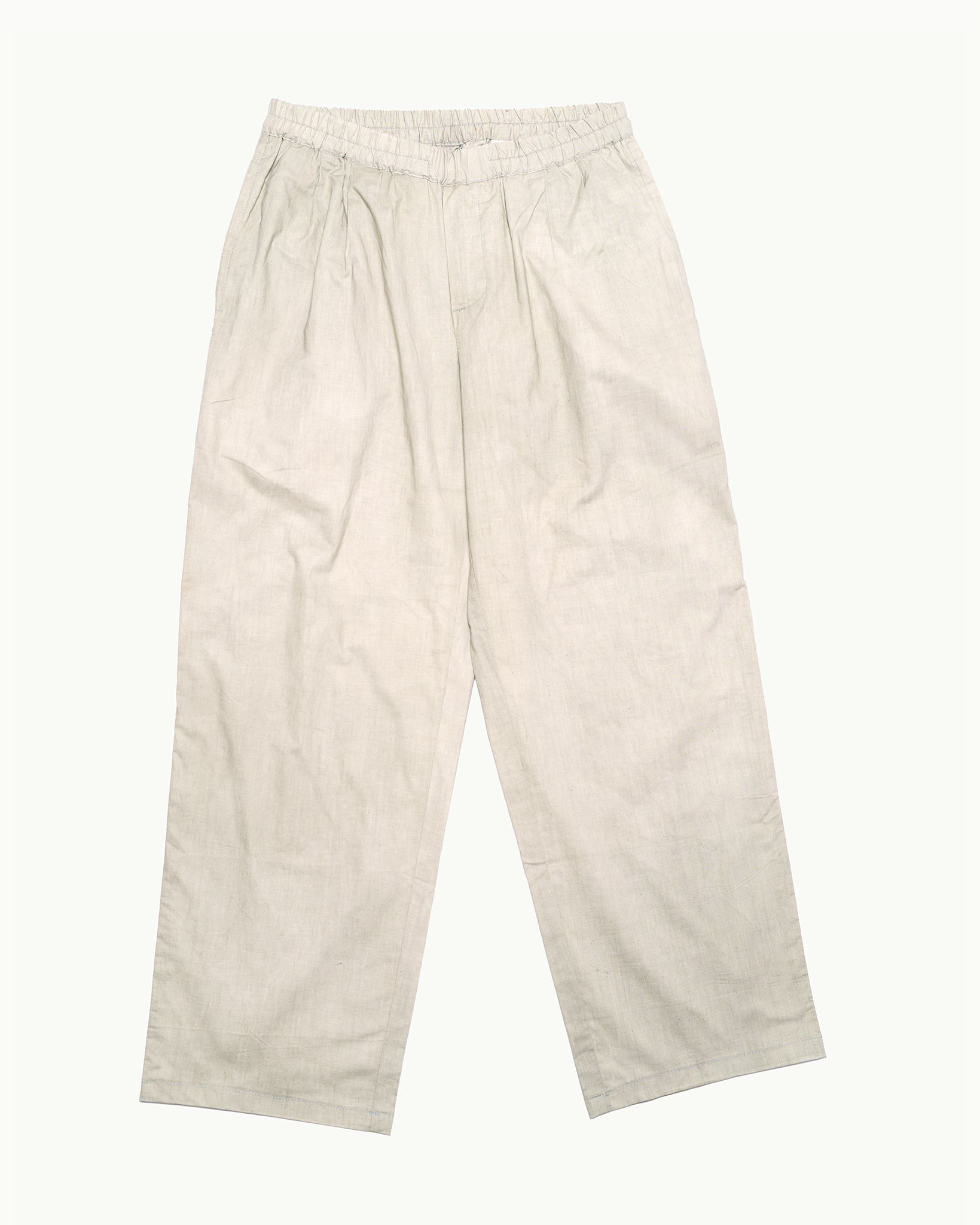 Wide Leg Pant - Grey/ Beige